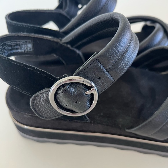 Vionic Reyna Black Platform Ankle Stap Sandals Size 9 - Picture 6 of 12